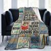 Book Lovers Gift Blanket Book Club Theme Blanket For Book Lovers Holiday Gift