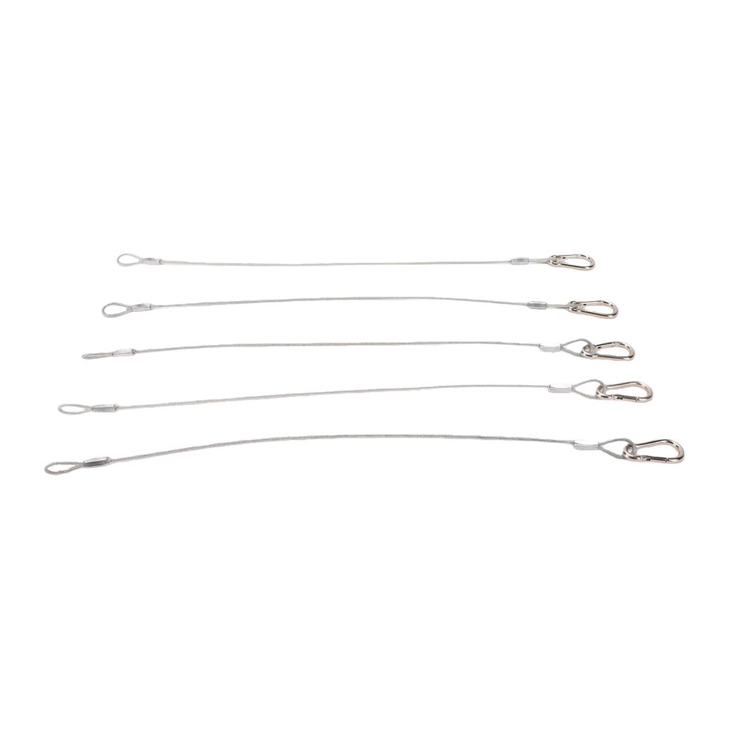 5 PCS Bird Feeder Steel Wire Rust Proof Adjustable Hanging Steel Rope for Hanging Bird Bath Tub