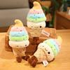 Kreatives Eis-Stofftier Gefüllter Süßer Eiswaffel-Dessert-Lebensmittel Weiche Puppe Kissen Zimmerdeko Süße Feiertagsgeschenke Für Kinder
