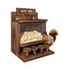 Outdoor Wildtier-Futterbox Wandmontierter Holzspender für Mais und Körner Dekorative Gartendekoration