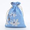 10pc Drawstring Cotton Linen Print Organizer 10x14/13x18cm Women Jewelry Cosmetics Cloth Bag Christmas Gift Bag Party Decoration