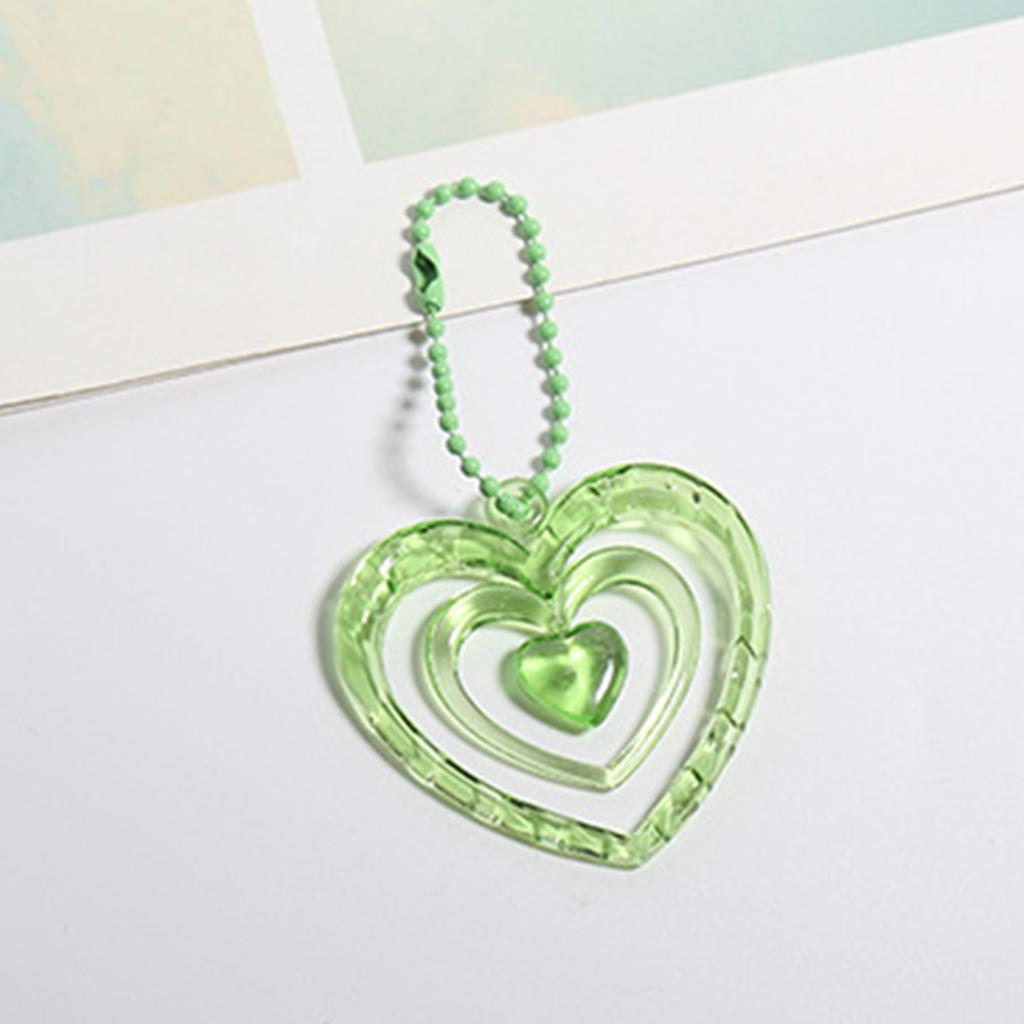 Hollow Heart Pendants Photo Album Decoration Key Chain Album Pendant Keychain Keyring Bag Key Decoration