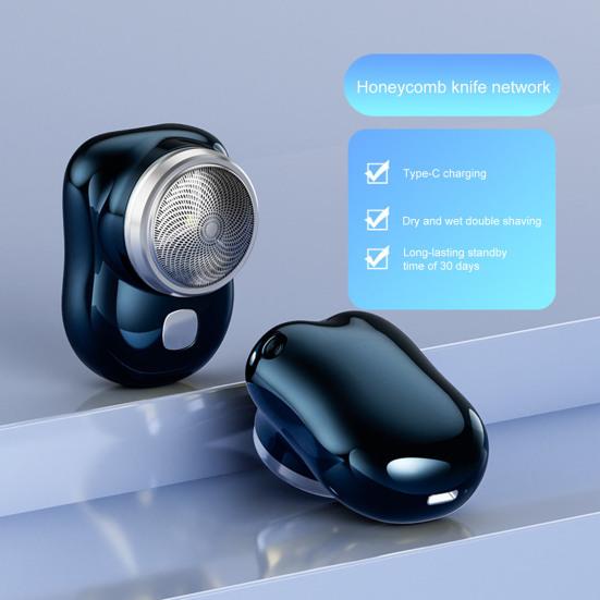 Mini Rasoir Électrique Rechargeable USB IPX7 Étanche Portable Voyage Rasoir de Rasage Humide Sec Hommes Tondeuse à Barbe Outil Épilateur