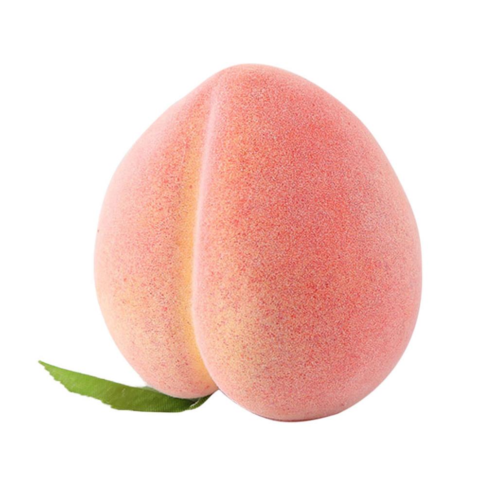 4 Pieces Foam Simulation Peach Portable Decorative Pointed 1:1 Display Household Artificial Vivid Peaches Model Decor