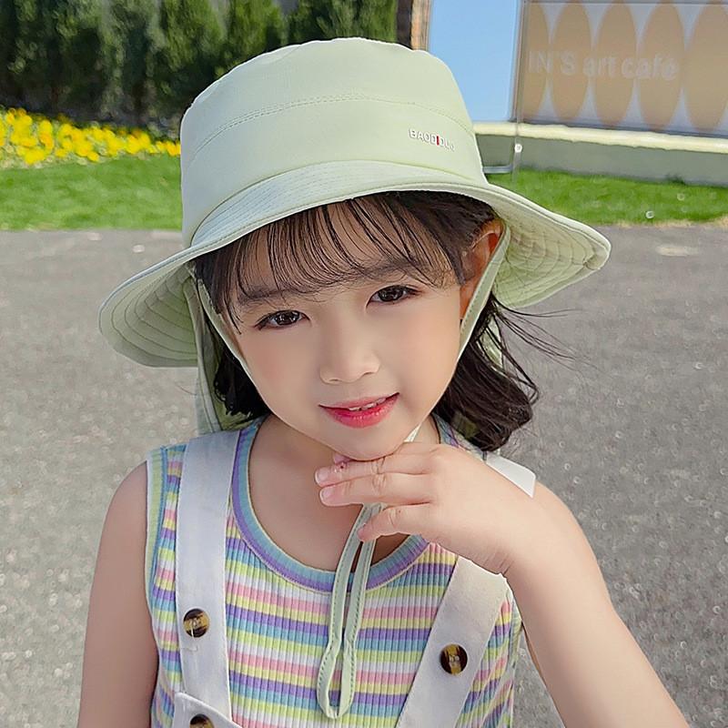 Kinder UV-Schutzhut mit breiter Krempe und weichem Stoff für den Strandurlaub