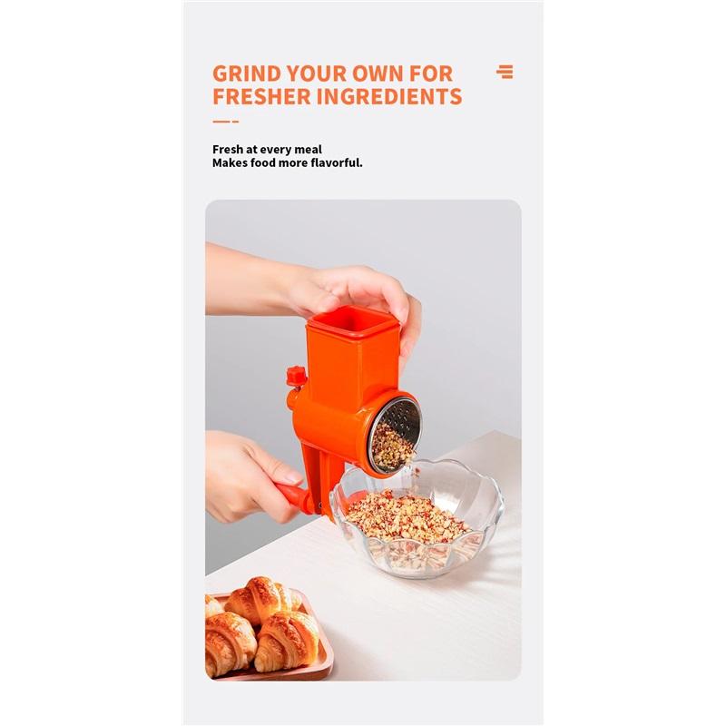 Manual Nut Grinder Multifunctional Kitchen Utensil Grinding Device Dry Fruit Crusher Peanut Butter Nut Sesame Walnut Chopper