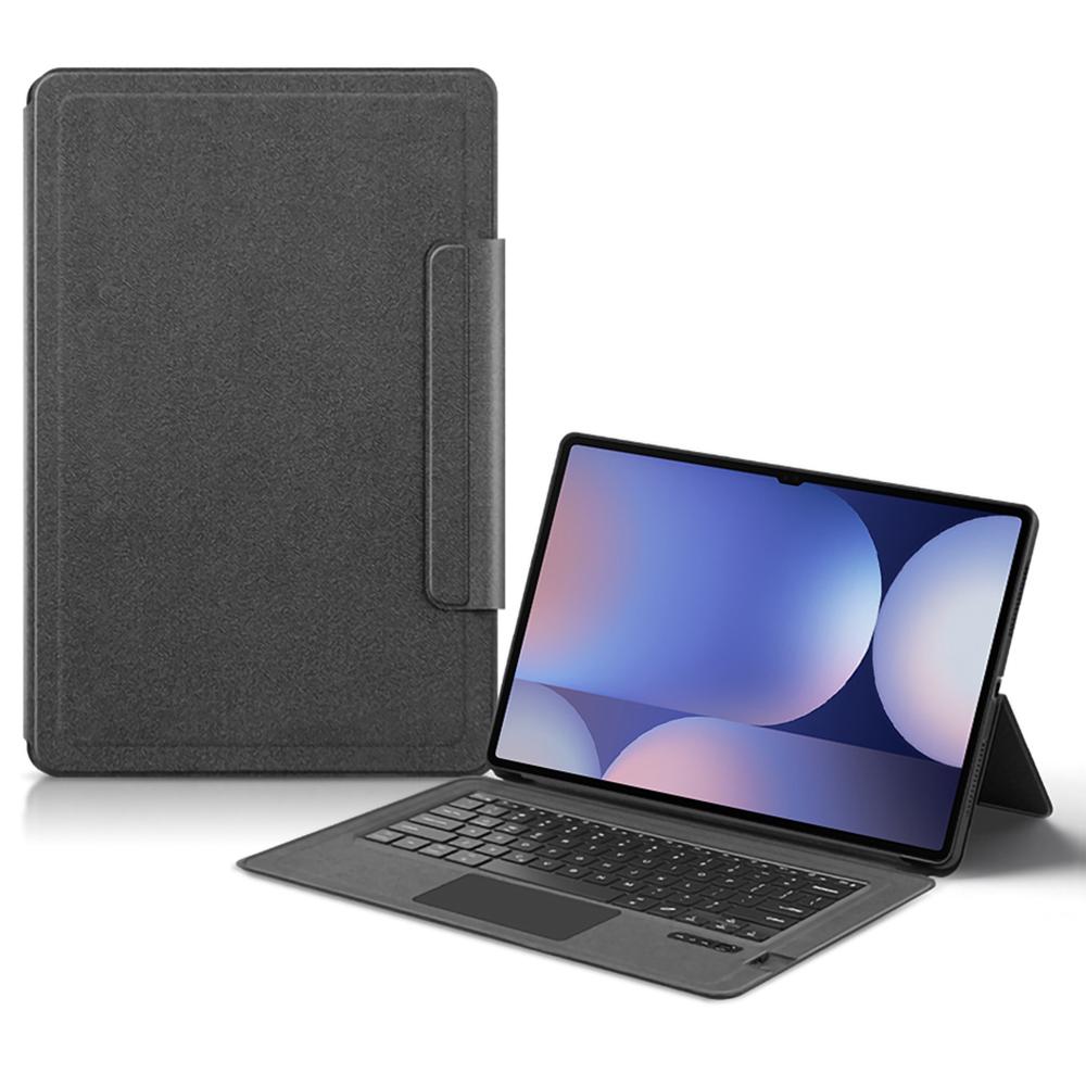 

For Samsung Galaxy Tab S10 Ultra/S9 Ultra/S8 Ultra Leather Case+Touchpad Bluetooth-Compatible Keyboard A