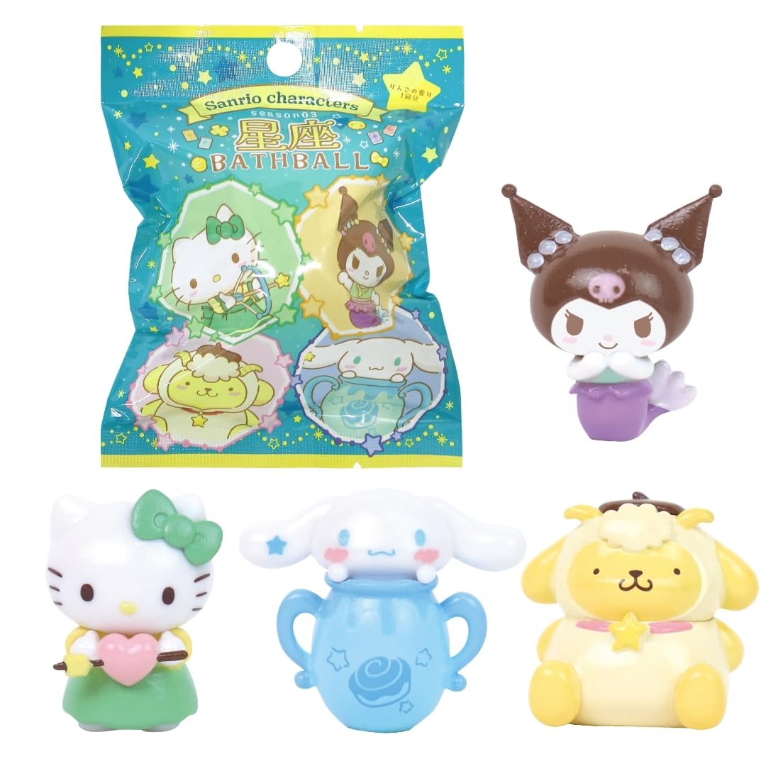 Sanrio Character Constellation Season 03 Bath Bomb Apple Scent Bath Bomb for Kids Boys and Girls Includes Santan Shuwatama (1 piece) Toy, Figure,