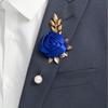 1pc Rose Bud With Accessories High-End Brooch, Suitable For Weddings And Parties