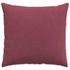 Sofa Cushions 2 Pcs Burgundy 45 X 45 Cm Fabric