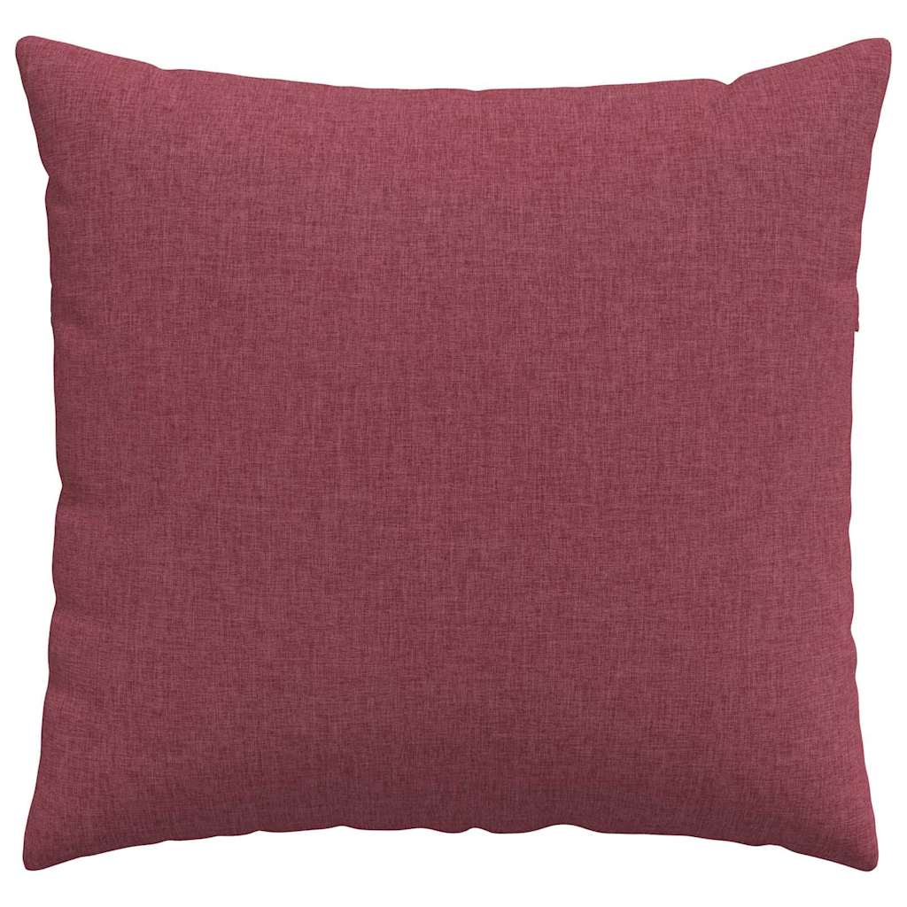 Sofa Cushions 2 Pcs Burgundy 45 X 45 Cm Fabric