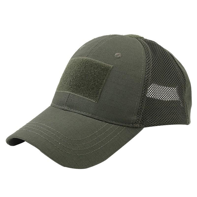Tactical Mesh Camouflage Baseball Cap with Velcro and Sun Protection