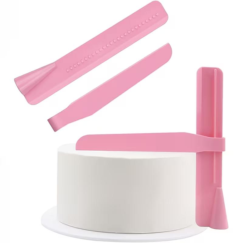 Plastic Dough Scraper Set Multifunctional Kitchen Scraper Baking Tool for Dough Cake Cream and Food Preparation
