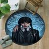 1pc Addams Family Wednesday3 Print Round Carpet Chair Round Carpet Suitable for Bedroom Living Room Home Decorative Carpet