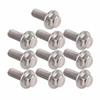 Hilitand Stainless Steel Flanged Hex Bolts, M6 x 30, Flange Bolt, Pack of 10 (M6 x 30)