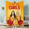 Popular American TV Series 2 Broke Girls Throw Lightweight 240g Flannel Blanket Soft Skin-friendly for Summer Cooling