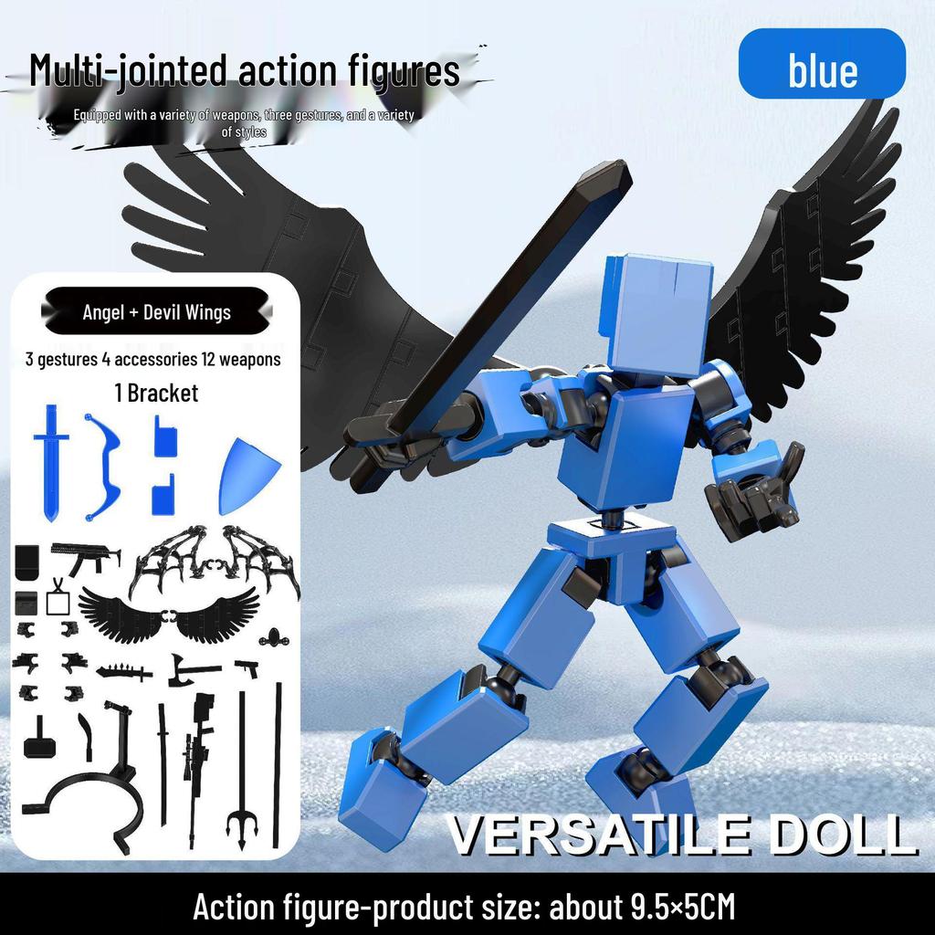 Lucky 13 Jointed 3D Printed Movable Figure - Children's Decompression Toy Ornament