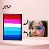 Regenbogen Gesichtsfarbe 50G für Körperbemalung, Hochpigmentiertes Make-up Kinder Halloween Party Cosplay, Abwaschbar Erwachsene Langanhaltend