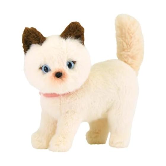 Мягкая игрушка Sunlemon Jolly Cat, переворачивающаяся, BE 16 x 9 x 16 см, милый бежевый, стильный кот JOLLY, P-9972