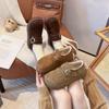 Cowhide Version Thick-soled Heightening All-inclusive Women's New Autumn One-pedal Boken Single Shoes