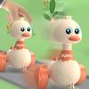 1pc Jouet Voiture Canard Appuie et Avance, Pas de Pile Nécessaire, Fonctionnement Manuel, Thème Animal, Plastique, Multicolore Cadeau Idéal pour Noël ou Anniversaire
