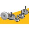 Stainless Steel Adjustable Furniture Feet Nylon Base Levelers, for Sofa, Table, Chair, Cabinet, Workbench of Leveling Feet