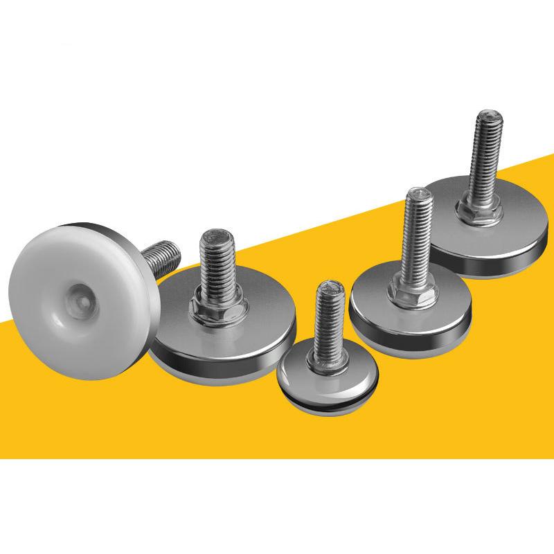 Stainless Steel Adjustable Furniture Feet Nylon Base Levelers, for Sofa, Table, Chair, Cabinet, Workbench of Leveling Feet
