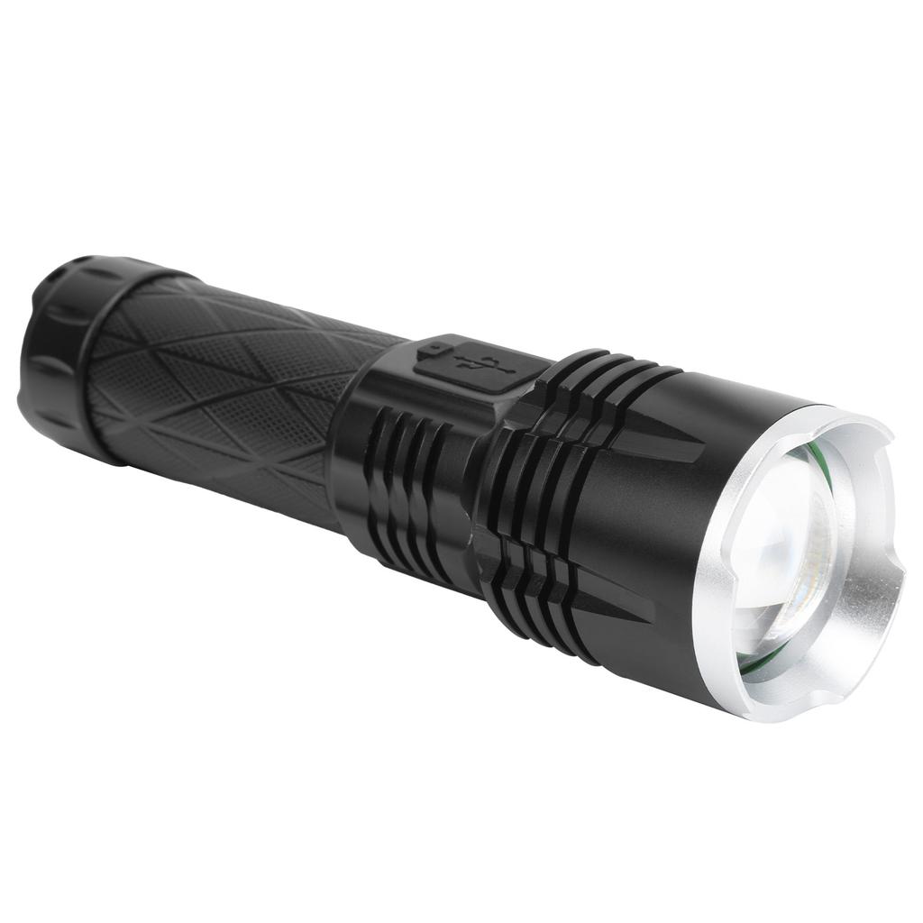 XHP90 TypeC Rechargeable Flashlight Dimmable MultiFunctional Hand Lamp Torch Light