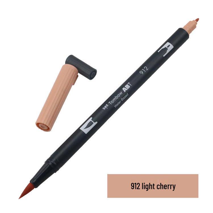 Tombow ABT Warm Color Double-Ended Watercolor Brush Pen for Students