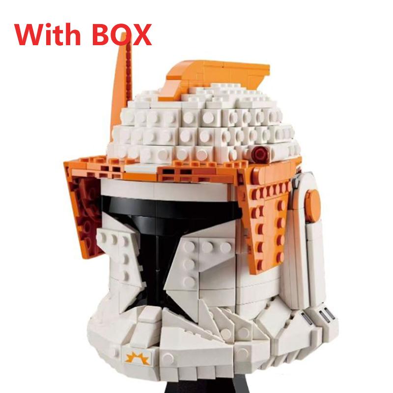 Non-Toxic Space Battle Fighter Pilot Helmet Building Blocks Desk Decoration Bobas Leias Jangos Kylos Fetts Rens Bricks Gift Party Favors