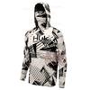 Mens UPF 50 Quick-Dry Fishing Hoodie Long Sleeve Sun Protection Shirt Outdoor Activities