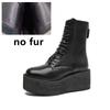 Women's Ankle Boots and Booties Non-slip Thick-soled Fall and Winter Women Boots Retro Height Enhancer Female Motorcycle Boots
