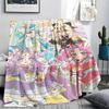 1PC Pretty Cure Print Flannel Blanket, High quality Comfortable for All Seasons, Home Decor, Warmth and Comfort, Perfect for Christmas Gifts