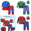 Set Costume Cosplay Bambini Spider Man Captain America Hulk Batman Superman Con Poliestere E Spandex Per Halloween E Spettacoli Teatrali