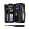 Women Oil-wax cowhide large-capacity wallet long banknote holder anti-theft multi-functional wallet for men