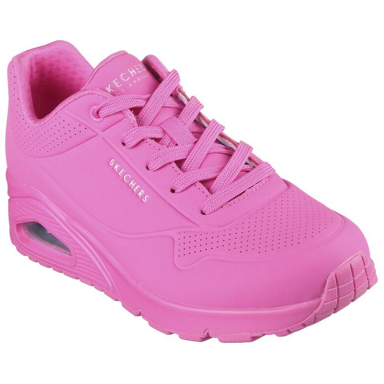 Skechers Uno Stand On Air Weiche Bequeme Niedrige Lifestyle-Schuhe Damen Sneaker Rosa 73690-HTPK