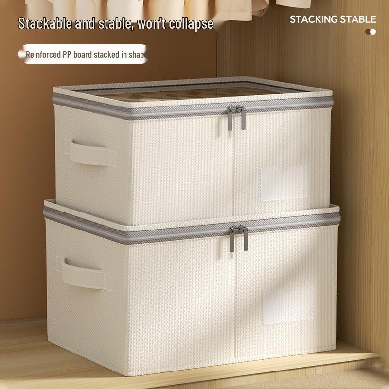 New Tianshan Cotton & Linen Large Washable Storage Box for Clothes