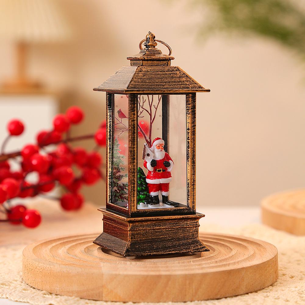 LED Santa Claus Christmas Lantern - Handheld Interior Decoration