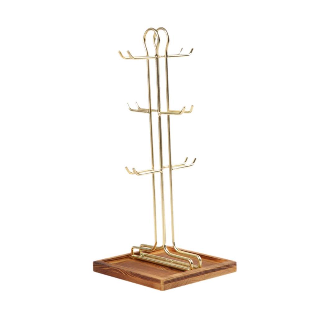 Mug Tree Coffee Cup Holder,Coffee Bar Accessory,Standing,Multi Function Kitchen Organizer Holder