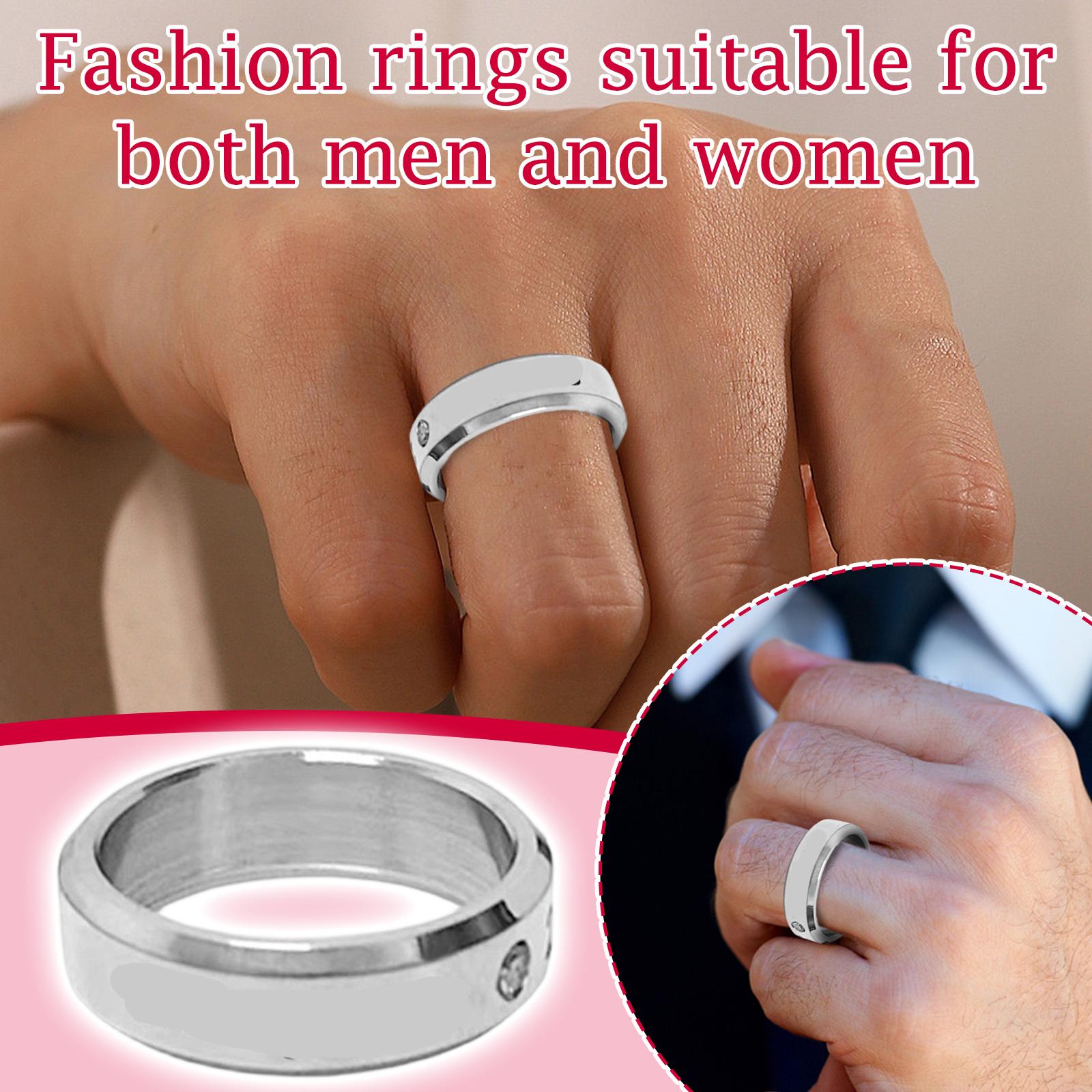 Combination Rings For Men And Women, Couple Accessories, Fashion Stars, Peripheral Rings, Accessories One Size