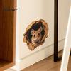 Adesivi Murali Autoadesivi, Adesivo Topo 3D Realistico, Decorazione Tana di Ratto Carina, Facile da Applicare, Autoadesivo Rimovibile per Cucina Camera da Letto