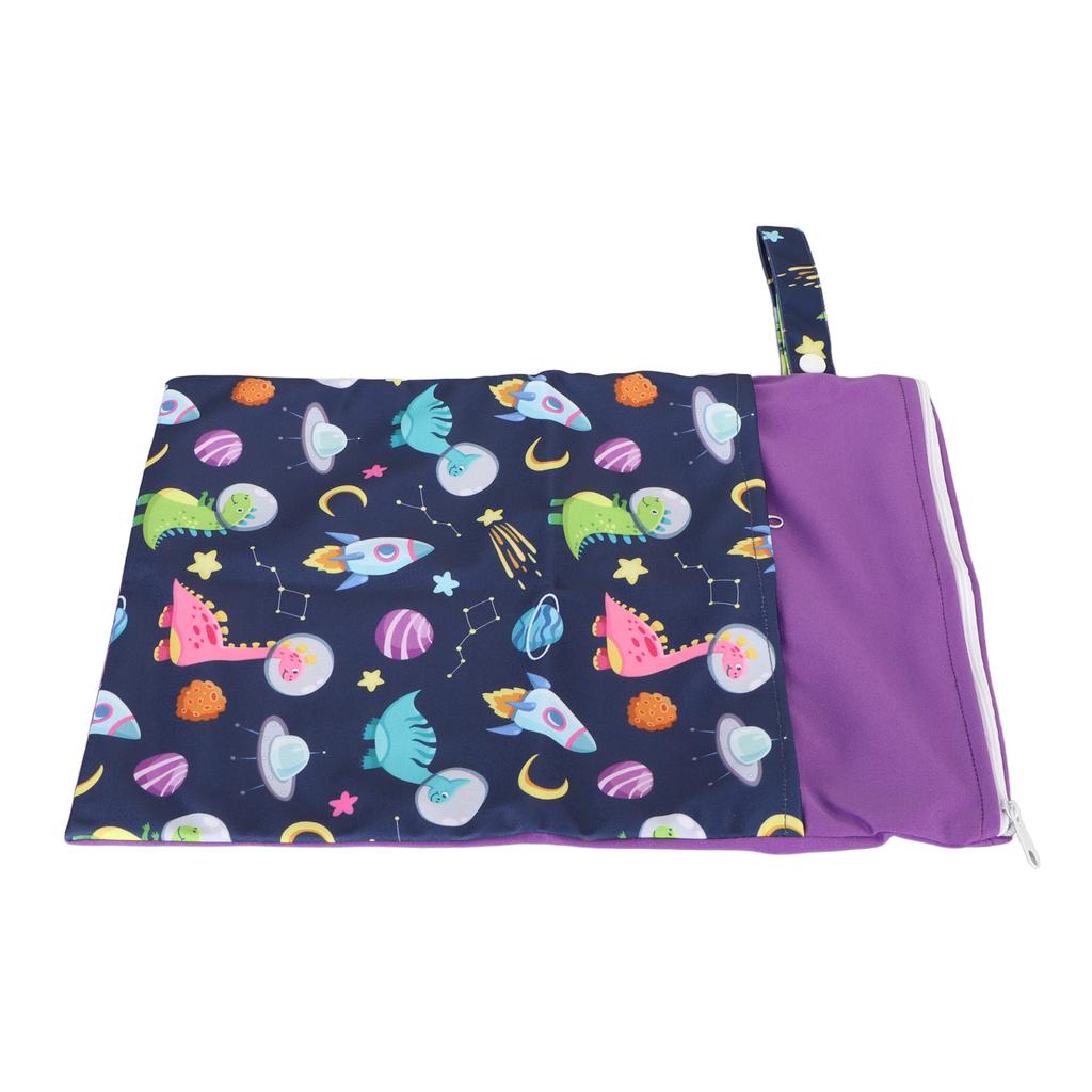 Zippered Pockets Dry Bag Storage Dual Pockets Waterproof Leak Proof Washable Wet Dry Bag G74