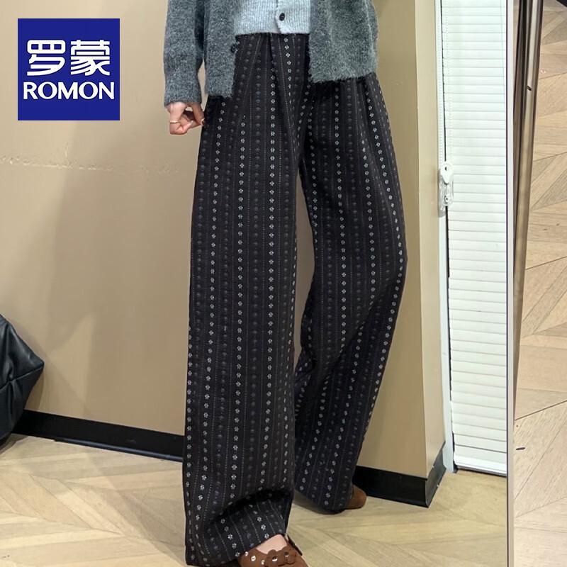 Romon Women s Printed Summer Casual Pants M