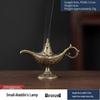 Auspicious Clouds Alloy Incense Burner - Pear-Shaped Agarwood Bedtime Ornament for Tea Ceremony