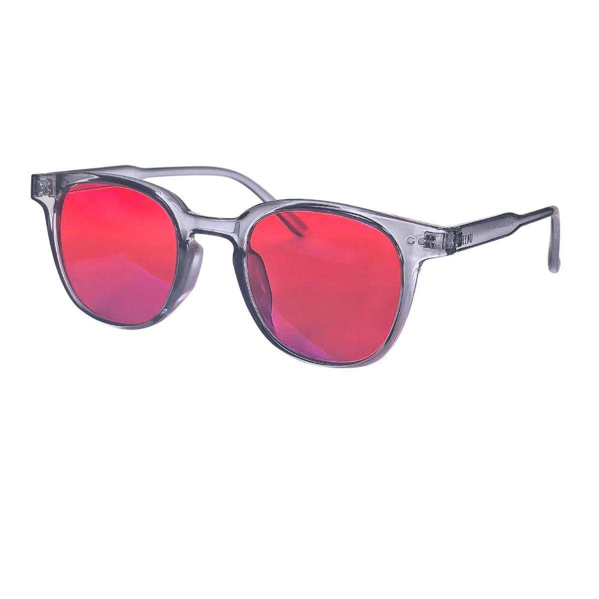 

SHINU Red Lens Glasses Women Blue Light Blockers Glasses Anti Green Light No Headache Eyes Eliminate Eye Strain Glasses