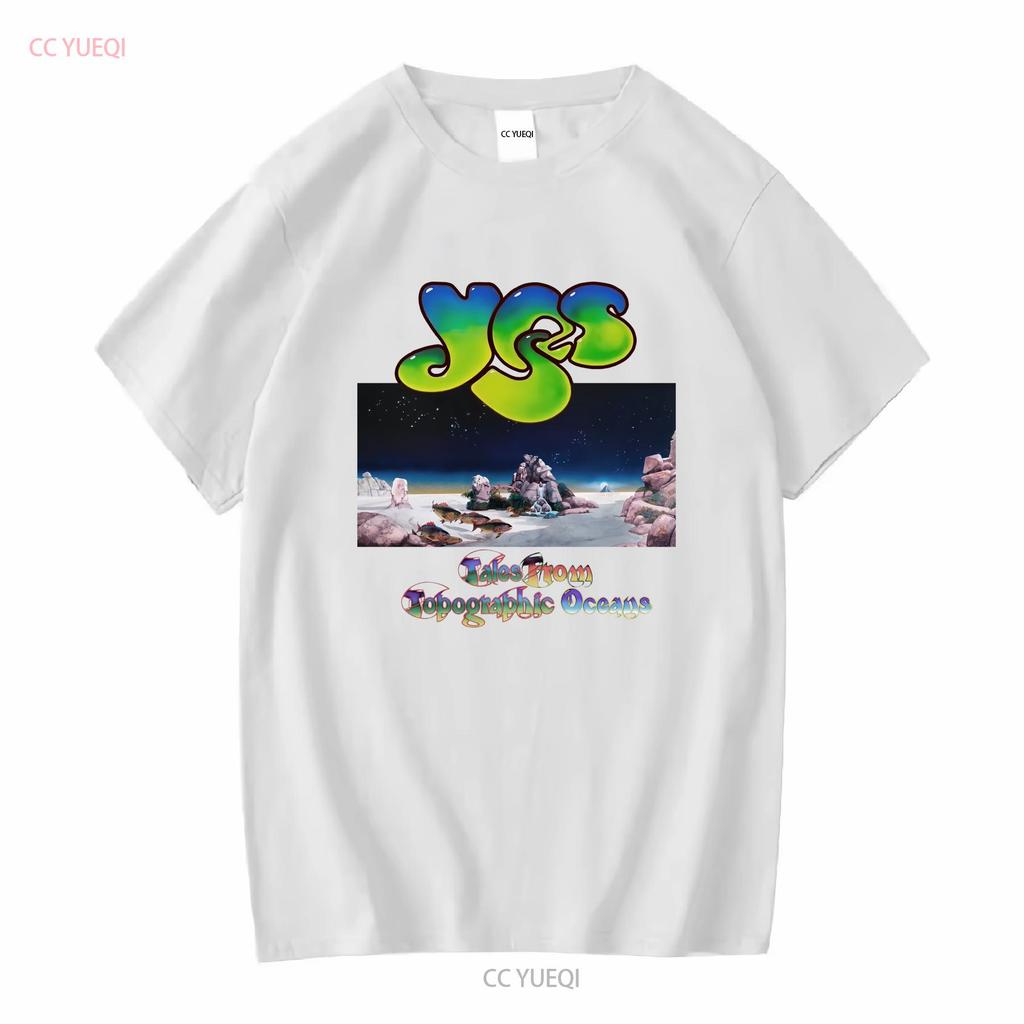 Yes Tales From Topographic Oceans Jon Anderson Steve Howe Chris Squire T Shirt long sleeves vintage Washed Slightly Stretched