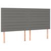 Bed Frame without Mattress Dark Grey 180 x 200 cm Fabric