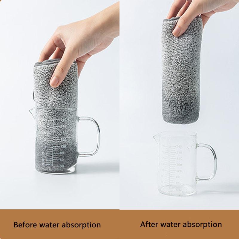 Lavetă îngroșată pentru curățarea gospodăriei Lavetă de vase din fibră moale Accesorii de bucătărie Carpă de curățare 3BUC/SET