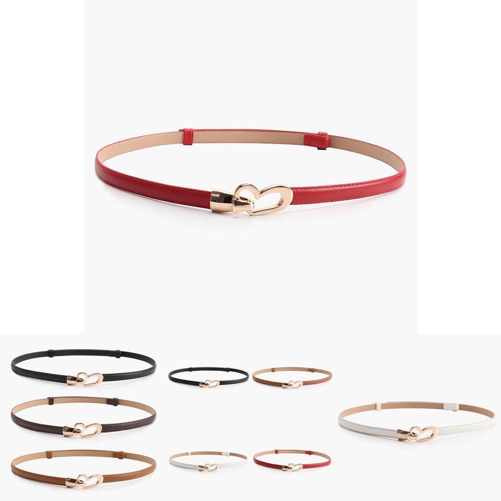 Womens Slim Alloy Waist Belt With Adjustable Pu Leather For Casual And Office Looks