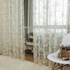 1PC Lozujoju Home Decor Jacquard White Voile Fabrics Modern Window Screening Tulle Curtains
